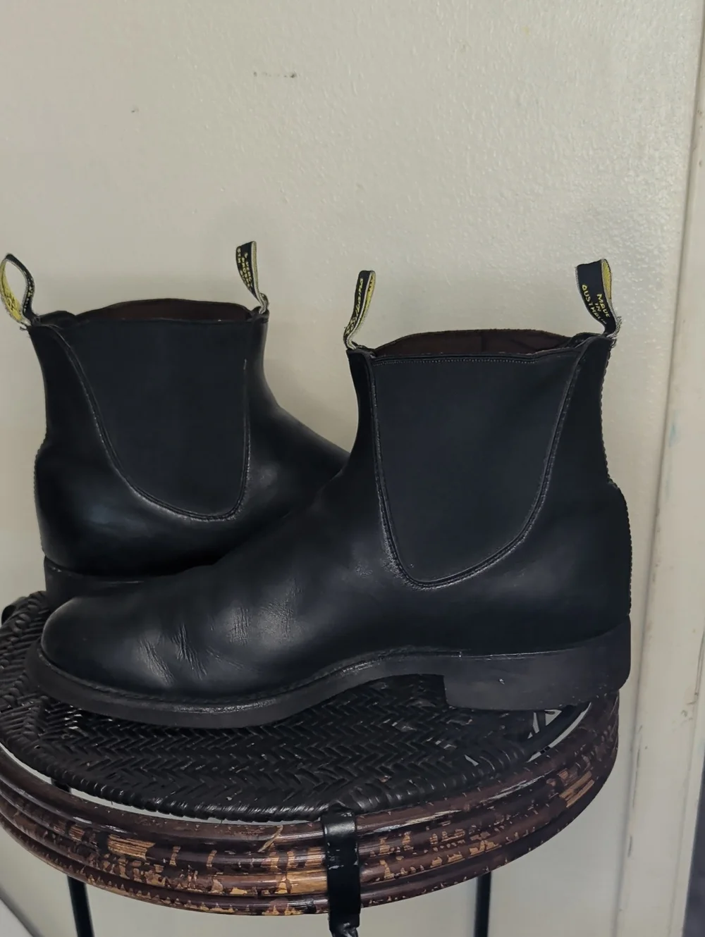 RM Williams Australia Chelsea Black Leather Boots Men 10 AU  11 US 12 Comfort